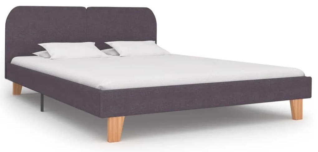 vidaXL Cadru de pat, gri taupe, 180 x 200 cm, material textil