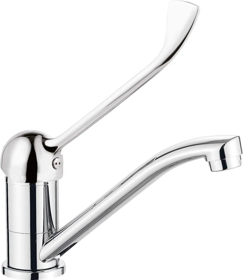 Boro Baterie pentru chiuvetă, cu pipă pivotantă - cu mâner Clinic Finisaj: Crom BMO_026C