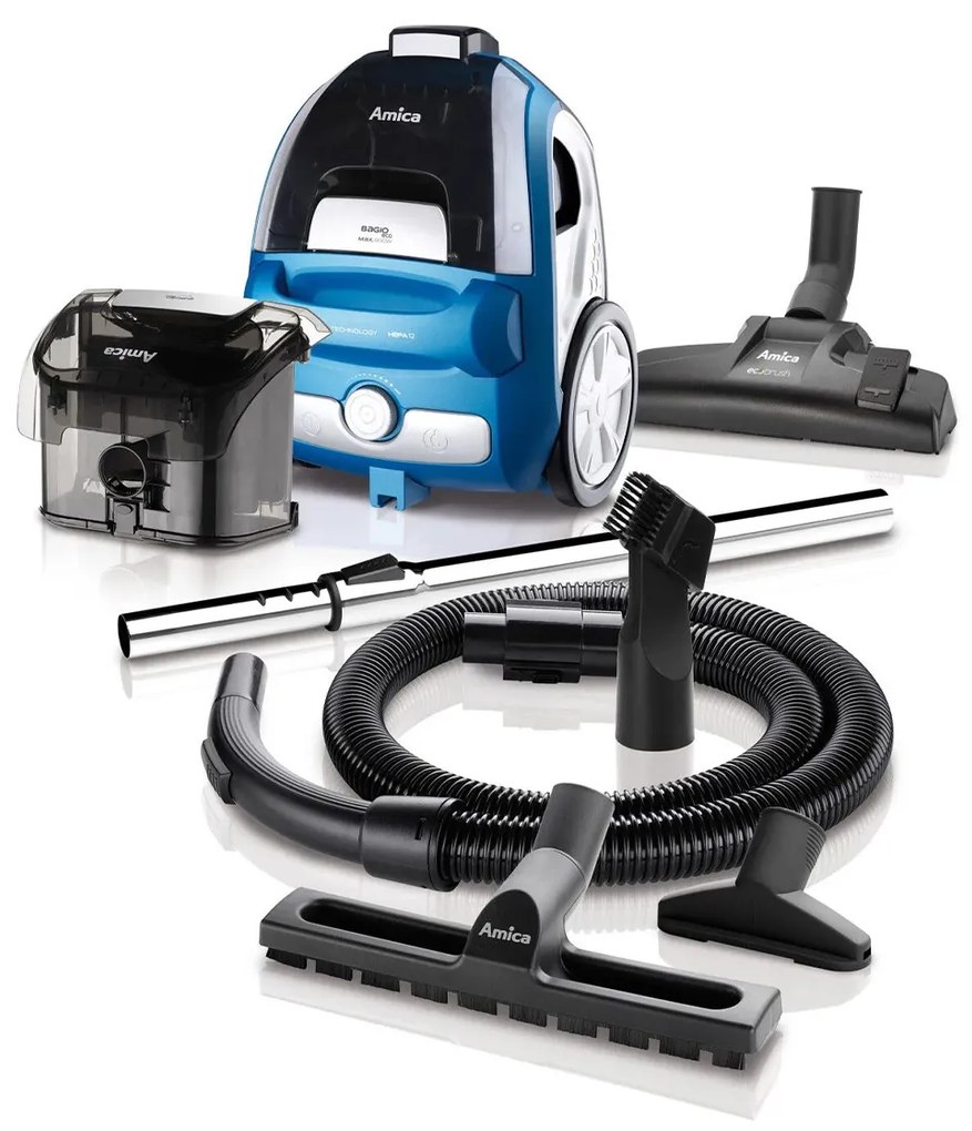 Aspirator fara sac Amica Bagio Eco VM 3041 900 W 15 l Albastru