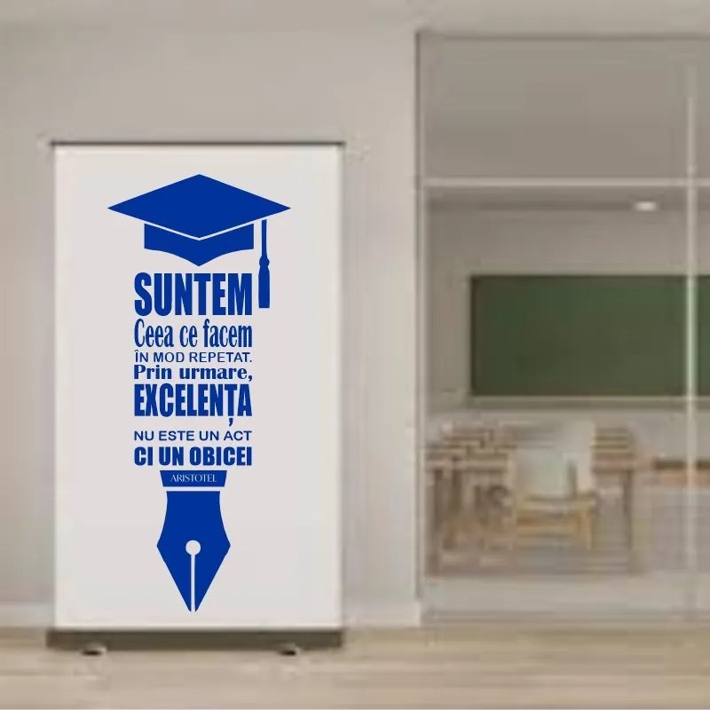 Sticker perete Suntem ceea ce facem in mod repetat