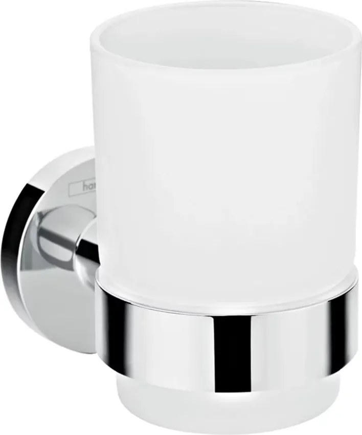 Suport periute de dinti Hansgrohe Logis Universal alb - crom