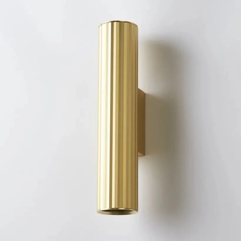 Aplica minimalista din aluminiu canelat Anna Wall 2 auriu