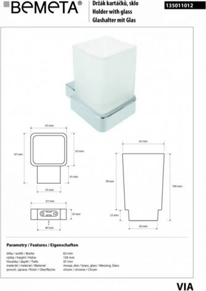 Suport de pahare VIA