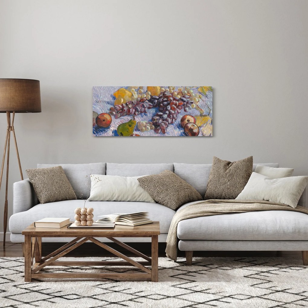 Tablou - Vincent van Gogh, Grapes, Lemons, Pears, and Apples, reproducere (120x50 cm)