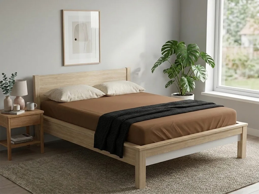 Cearsaf Jersey EXCLUSIVE maro 180x200 cm
