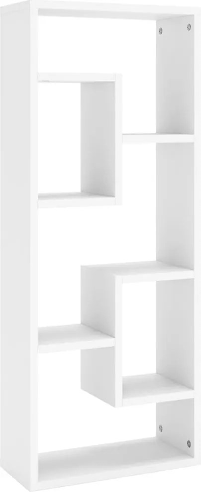 vidaXL Raft de perete, alb, 36x16x90 cm, lemn prelucrat