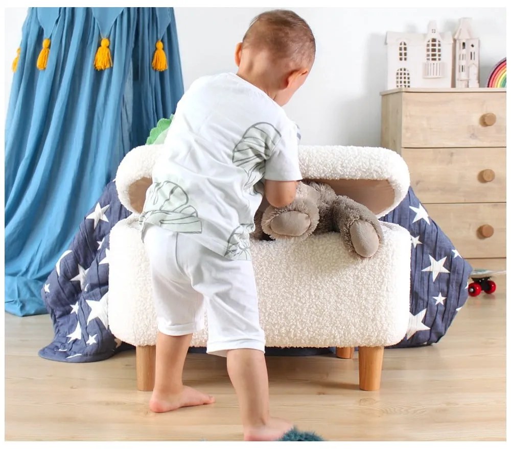 Bancă de copii albă Moouv – Hanah Home