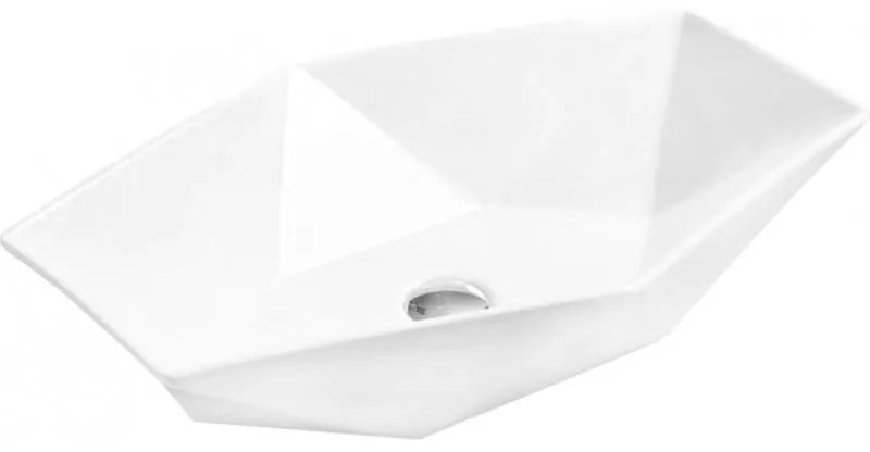 Mexen Elena lavoar deasupra blatului 63 x 41 cm, alb - 21476300