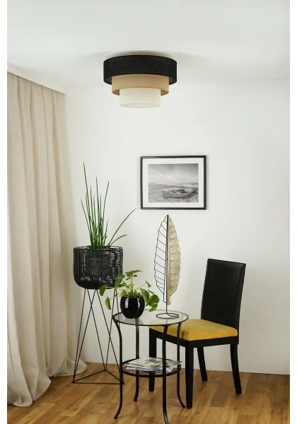 Brilagi - Lustr ASPEN LUNETA 1xE27/15W/230V pr. 45 cm negru/bej/crem