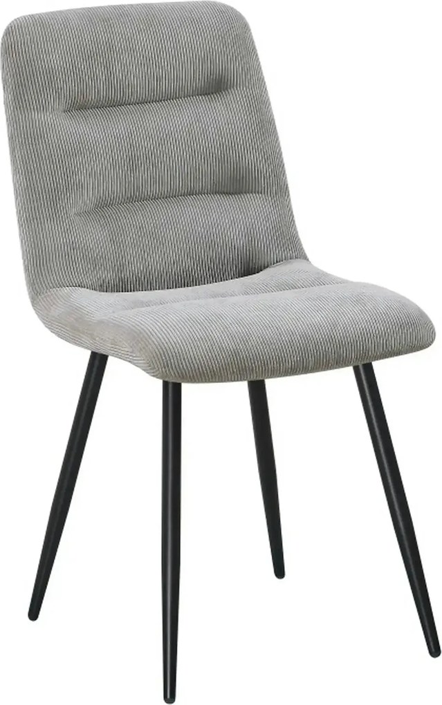 Scaun BOS, gri deschis/negru, stofa/metal, 61x51x84 cm