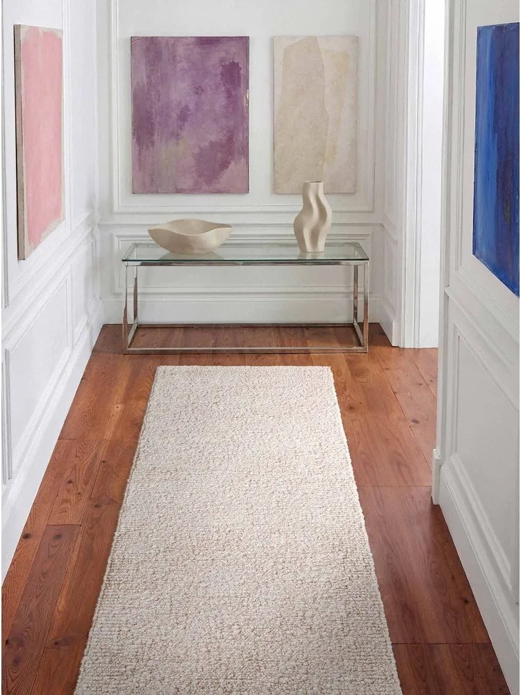 Covor tip traversă fildeș țesut manual din material bouclé 80x200 cm Notting Hill Portobello – Ted Baker