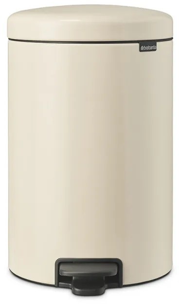 Cos de gunoi cu pedala Brabantia NewIcon 1005535, 20 L, Inchidere lina, Baza antiderapanta, Bej