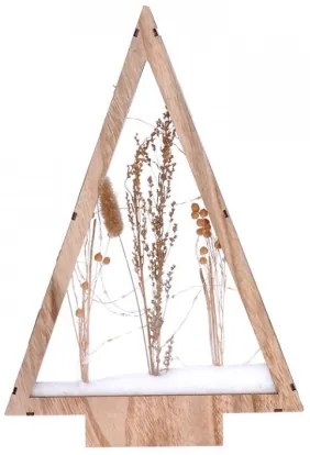 Decorațiune LED de Crăciun Solight 1V267 LED/2xAA flori de iarnă cu zăpadă