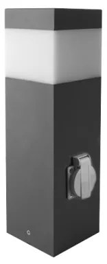 Lampa de exterior GARD cu senzor și priză 1xE14/60W/230V IP44