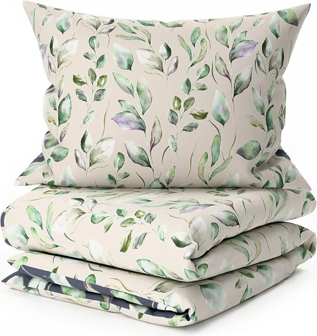 Lenjerie de pat din microfibra DREAMFLOR negru-bej Dimensiune lenjerie de pat: 70 x 90 cm | 140 x 220 cm