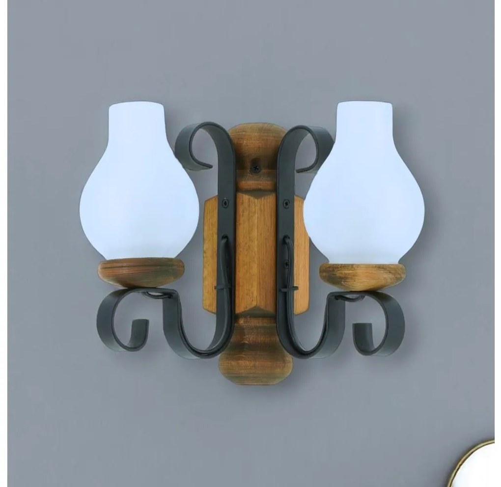 Aplică Brilagi RUSTIC 2xE14/40W/230V fag