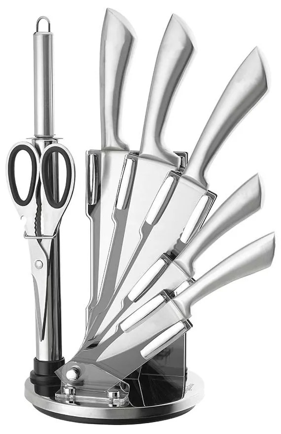 Set cutite cu suport, 8 piese