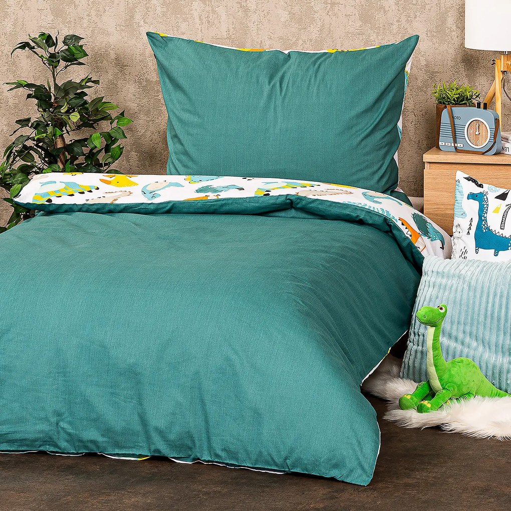 Lenjerie de pat pentru copii 4Home din bumbacLittle dino, 140 x 200 cm, 70 x 90 cm, 140 x 200 cm, 70 x 90 cm