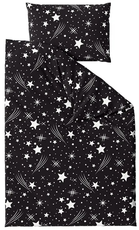 Lenjerie de pat din microfibra NOPTII OBLOHA negru Dimensiune lenjerie de pat: 70 x 90 cm | 140 x 200 cm