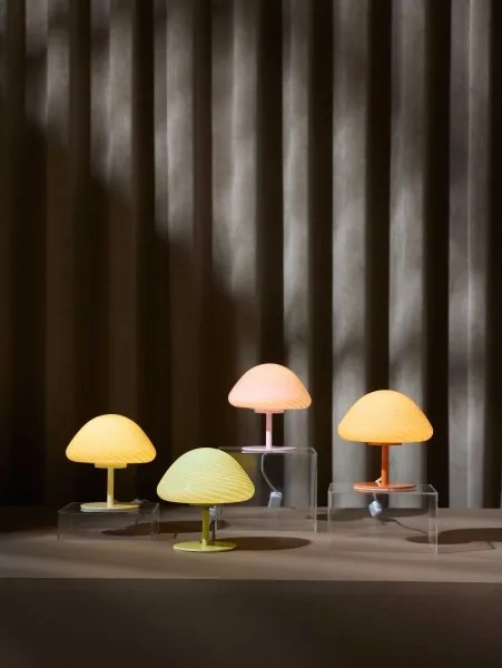 Halo Design 747047 - Lampă de masă CANDY MINI MUSH 1xG9/25W/230V Ø 17 cm roz