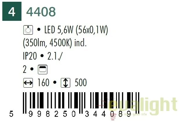 Lampa moderna / Veioza de birou cu iluminat LED, Colin 4408 RX