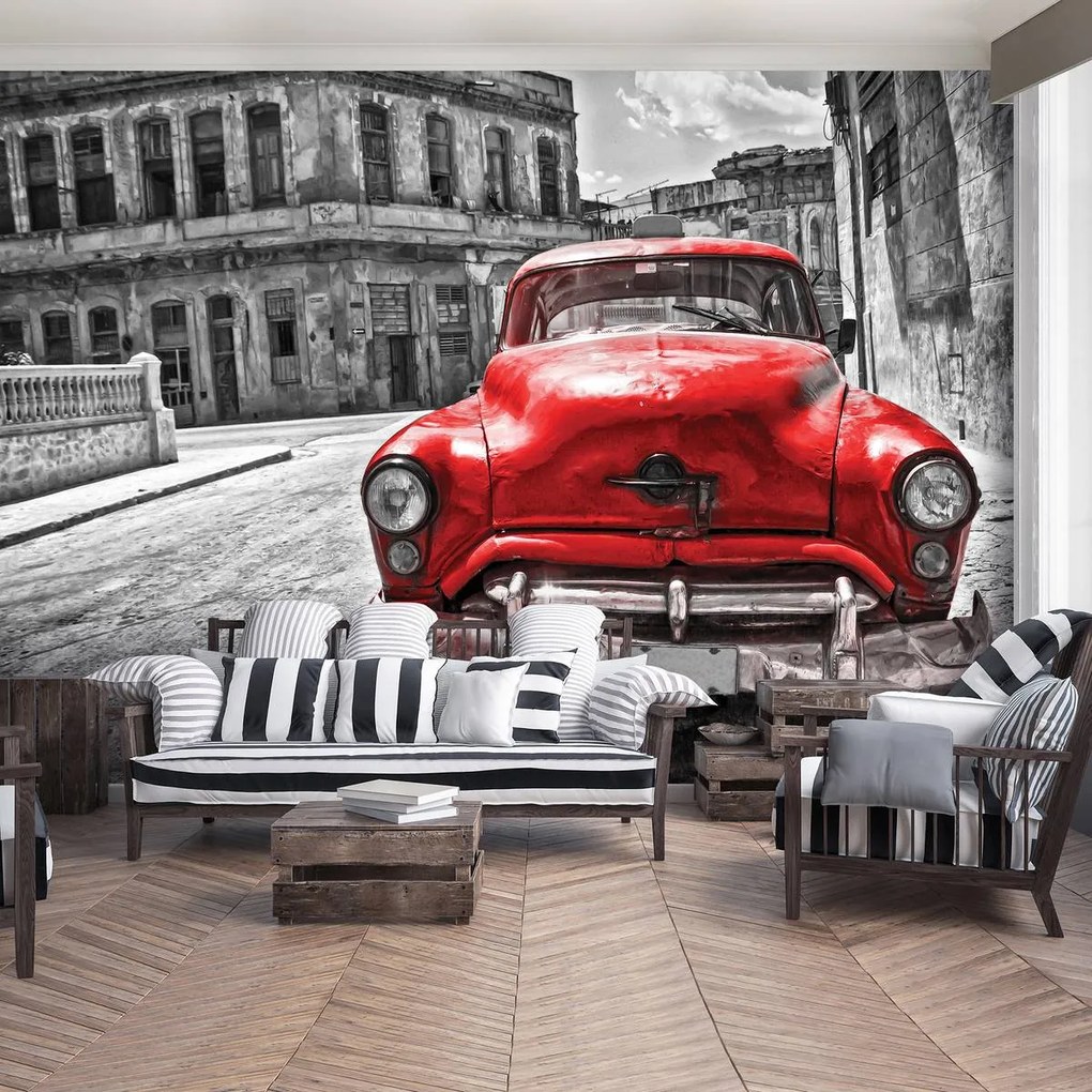 Fototapet - Mașina Vintage Cubaneză (152,5x104 cm)