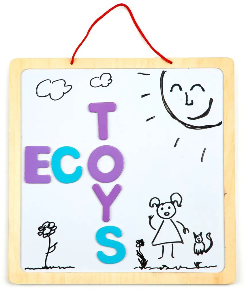 Tablă magnetică educațională cu litere 3in1