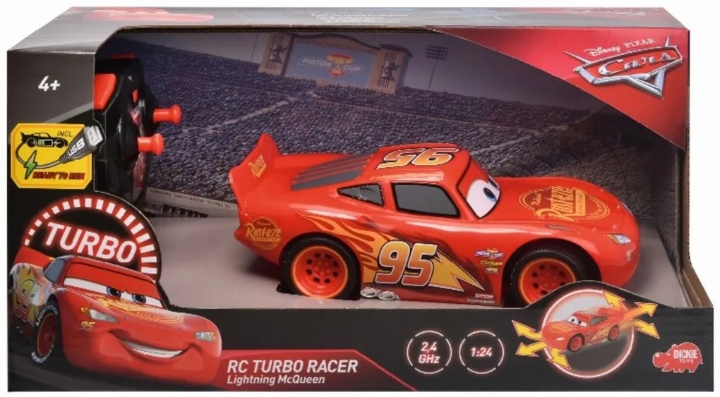 RC Cars 3 fulger McQueen Turbo Racer 1:24 17cm