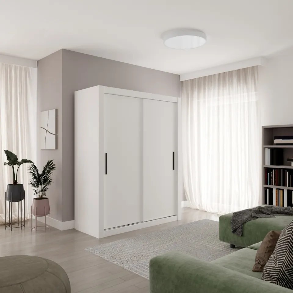 Dulap cu usi glisante 160x200 cm, Modi, ADRK Furniture (Culoare: Artisan)