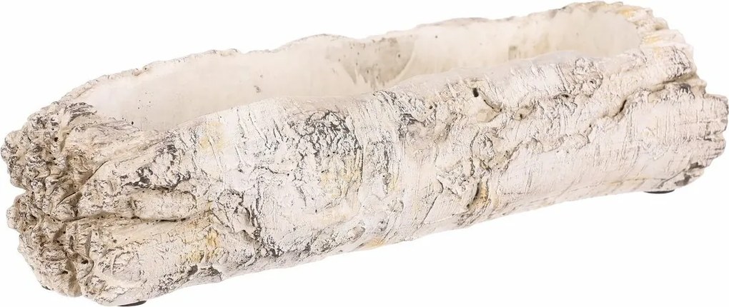 Husă pentru flori - jardiniere, imitație de mesteacăn, 32 x 12 x 8 cm, 32 cm