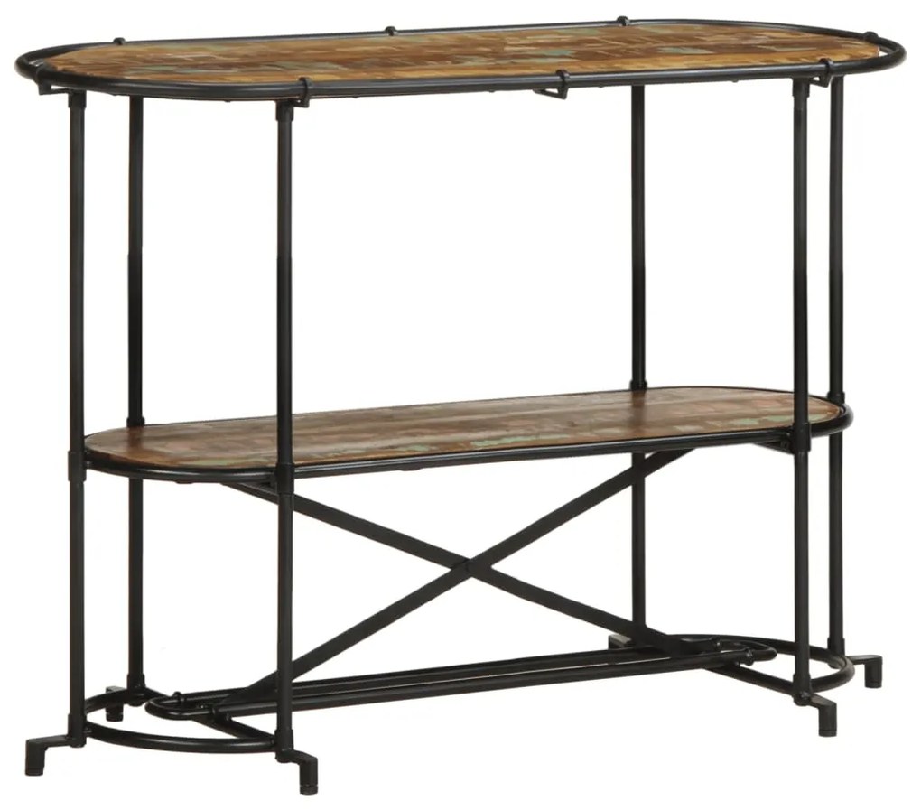 vidaXL Masă consolă, 110x42x76 cm, lemn masiv reciclat