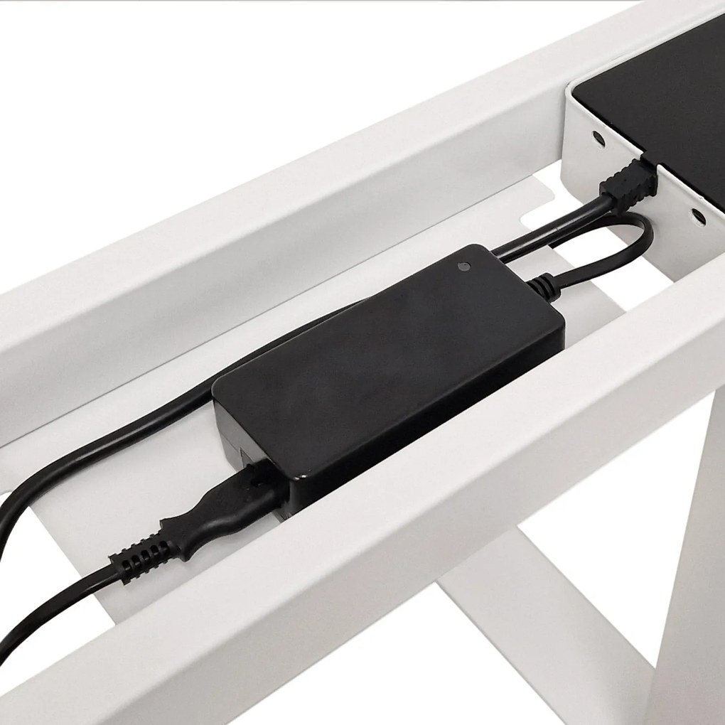 Masă PC electrică Natura 160 (Stejar + alb). Promo -7%. 1124884