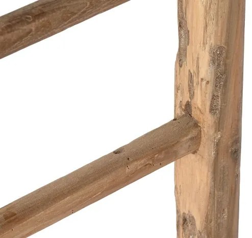 Consola, natur, din lemn de tec reciclat, Avana Small