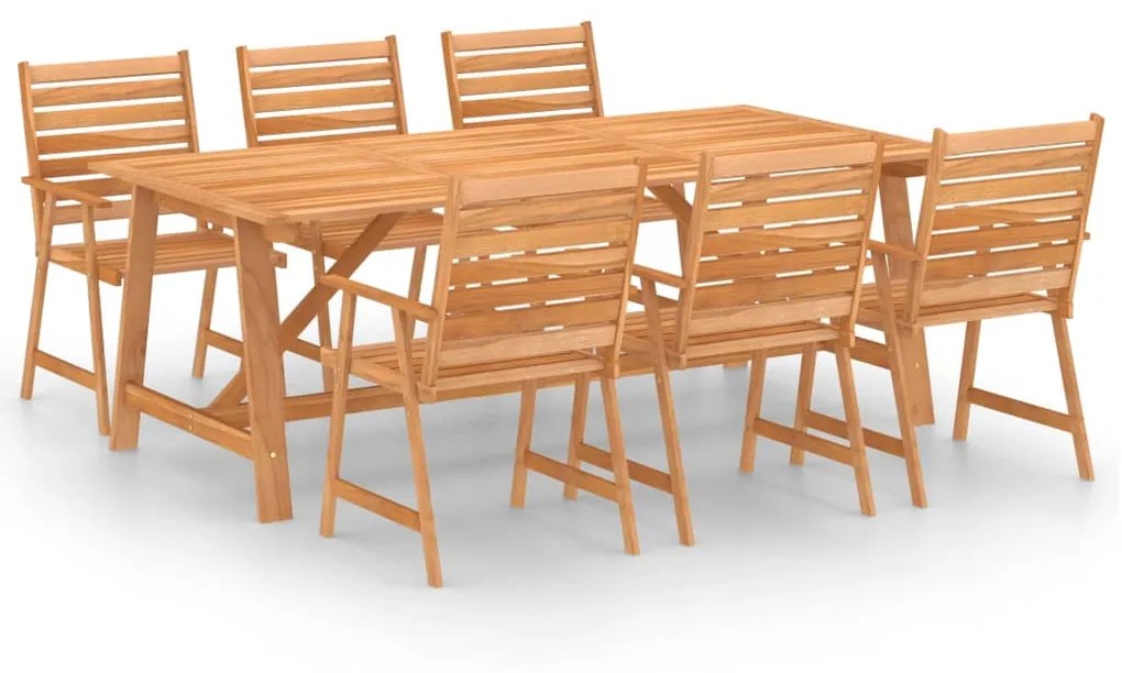 Set mobilier de gradina, 7 piese, lemn masiv de acacia 7