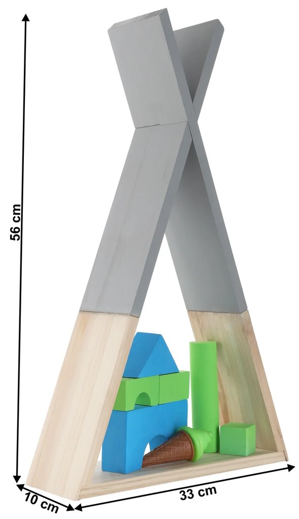 Raft pentru copii, gri   natural, JOLI