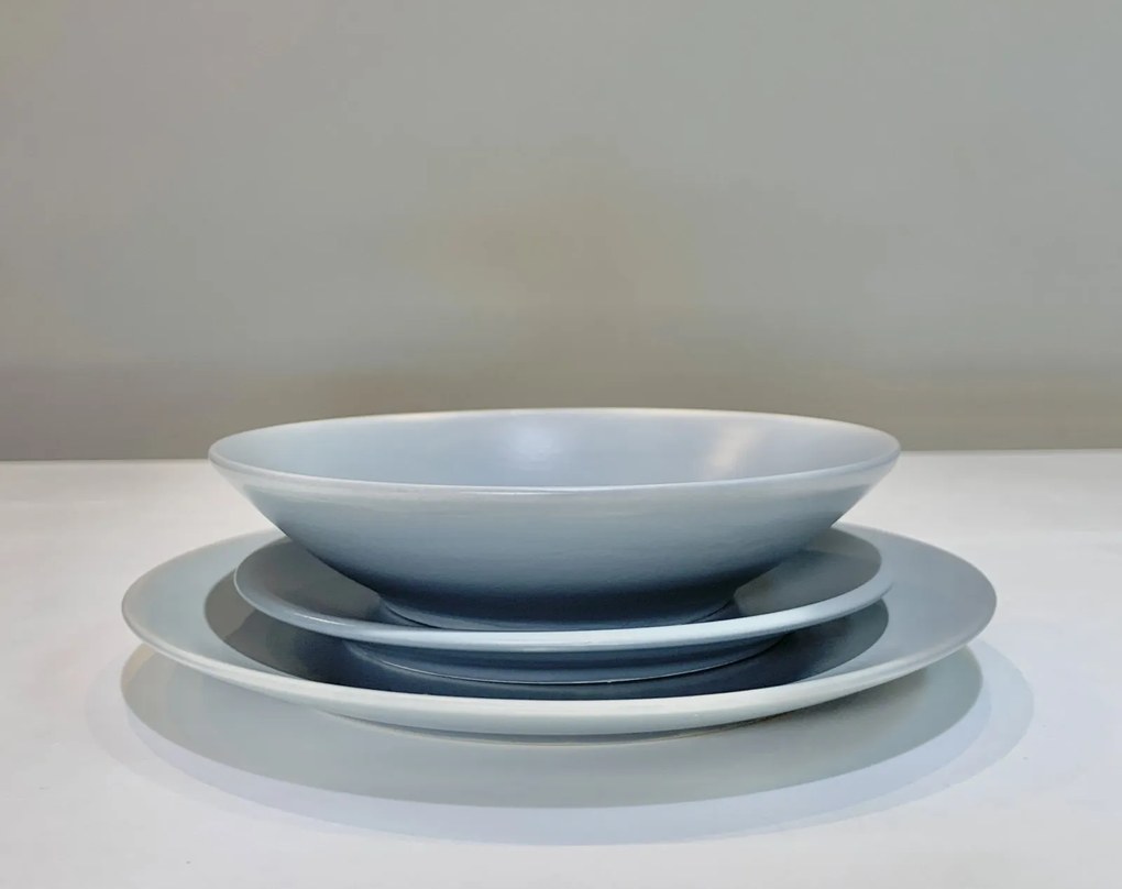 Set 3 Piese Tognana Gri ( Farfurie Mare, Farfurie Mica, Bol )