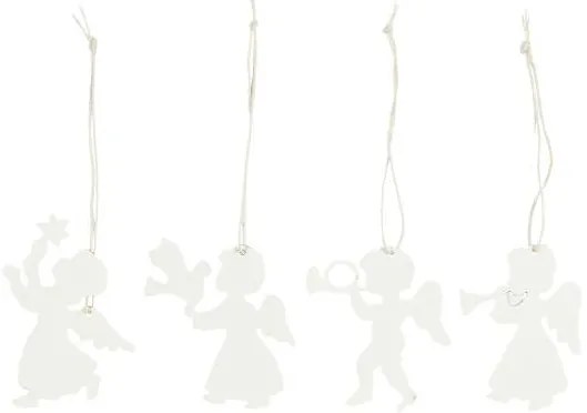 IB Laursen Decoratiune de Craciun PAPER ANGEL, alba