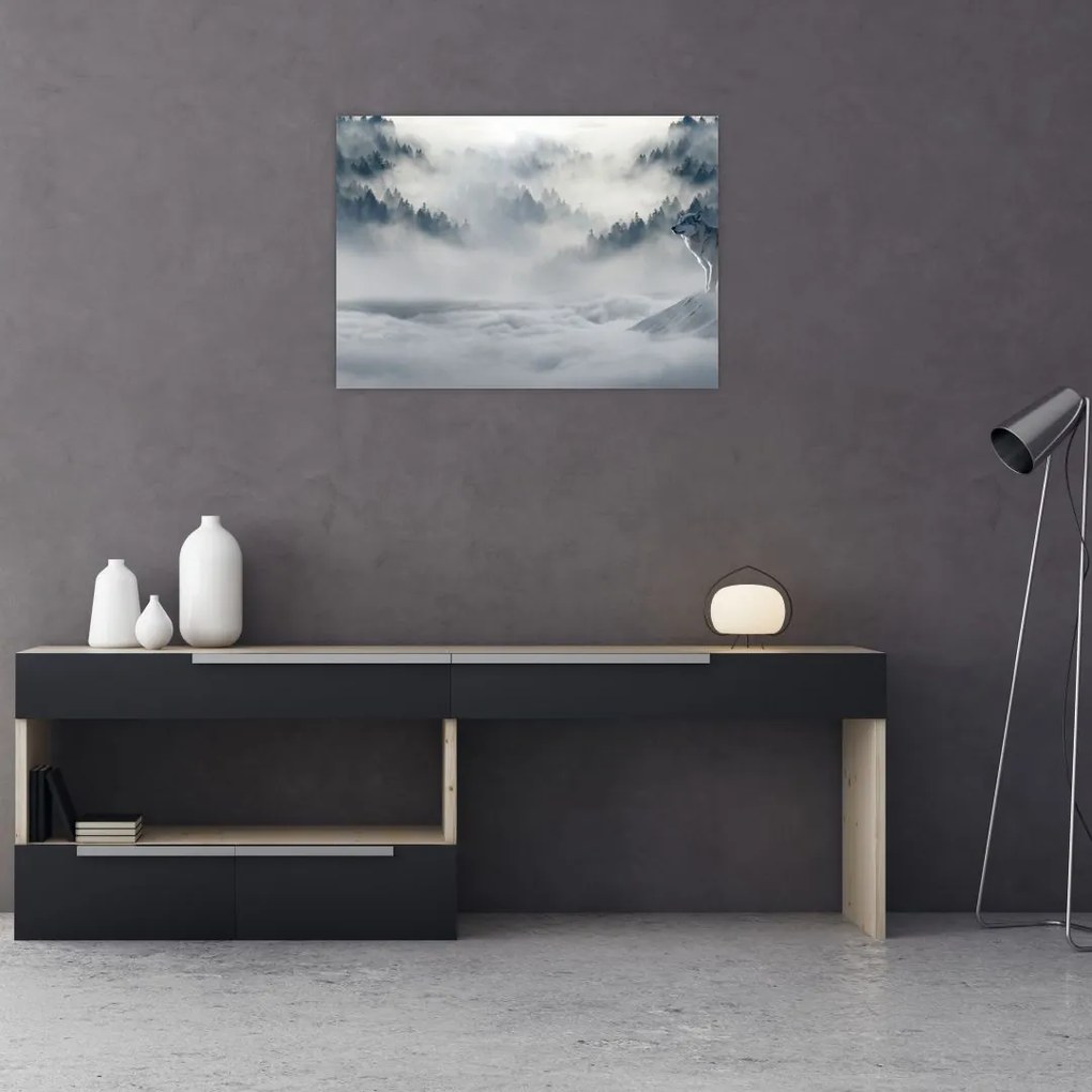 Tablou cu lupi (70x50 cm)
