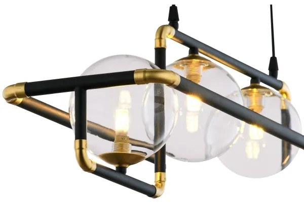 Lustră pe cablu Jupiter 1982 ZAFRA 4xG9/10W/230V negru