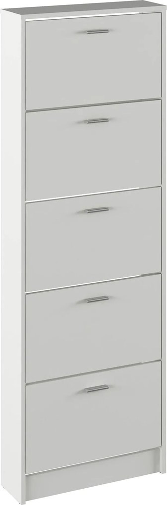 Pantofar MOBI 15, alb, DTD laminat, 58x18x170.2 cm
