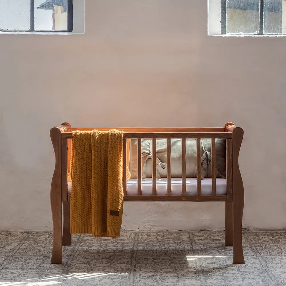 Patut mic, co-sleeping din lemn, Noble Vintage 90 x 40 cm, 0-7 luni