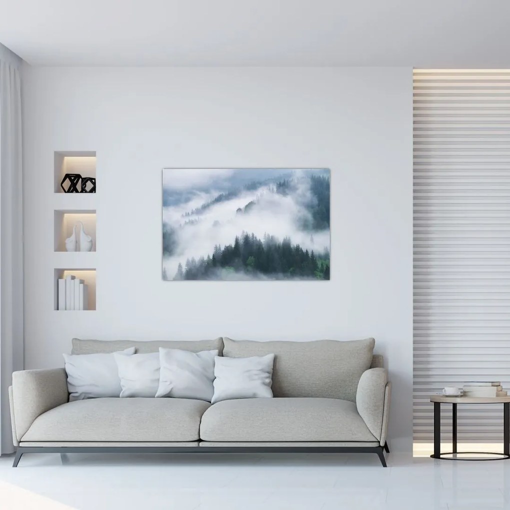 Tablou - Copacii în ceață (90x60 cm)