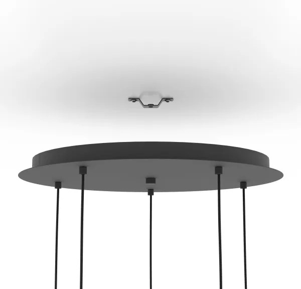 Lustră pe cablu Eglo 390183 SERENARA 5xE27/40W/230V negru/auriu