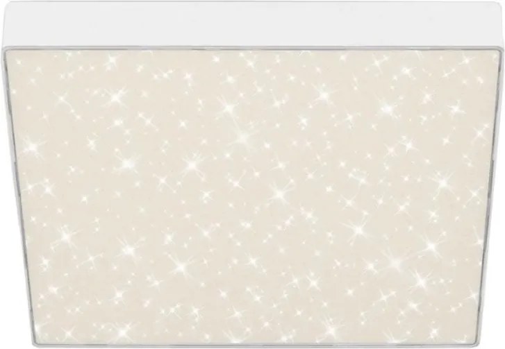 Plafoniera LED alb cu efect starlight STAR SKY 28x28cm