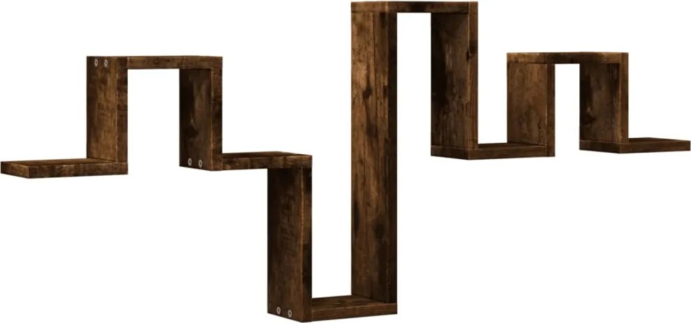 vidaXL Raft de perete, stejar fumuriu, 104,5x10x43 cm, lemn prelucrat