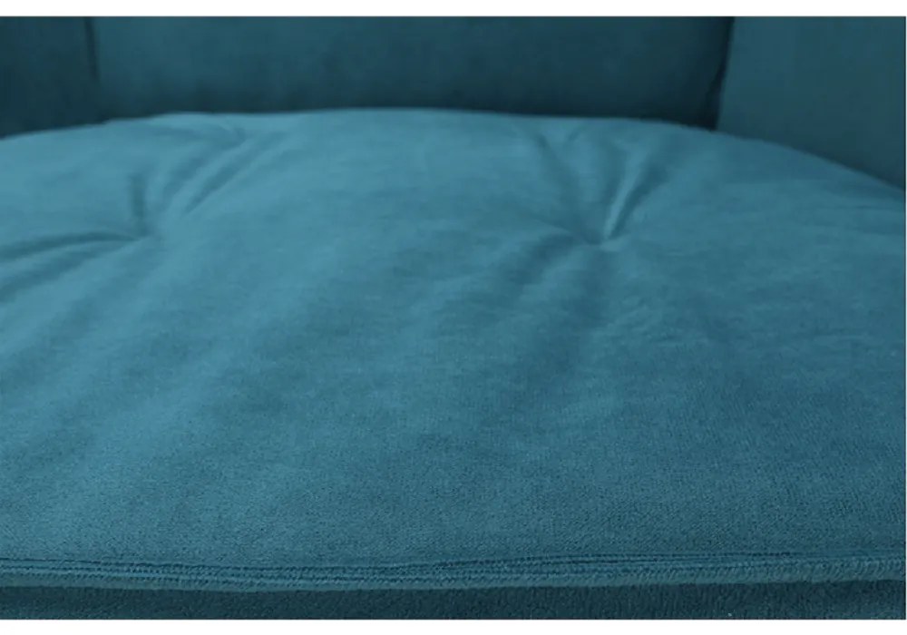 Fotoliu, material textil petrol/fag, RUFINO NEW
