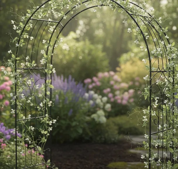 Pergolă de grădină pentru plante cățărătoare 145 x 240 cm