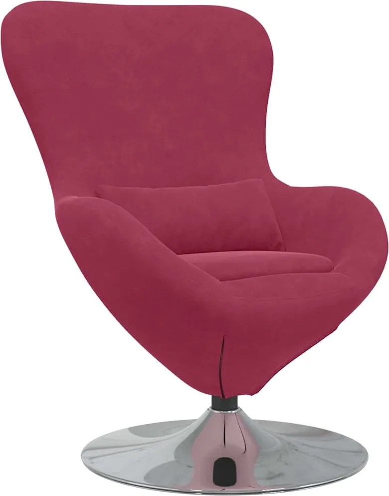 vidaXL Fotoliu ou Roșu Vin Catifea