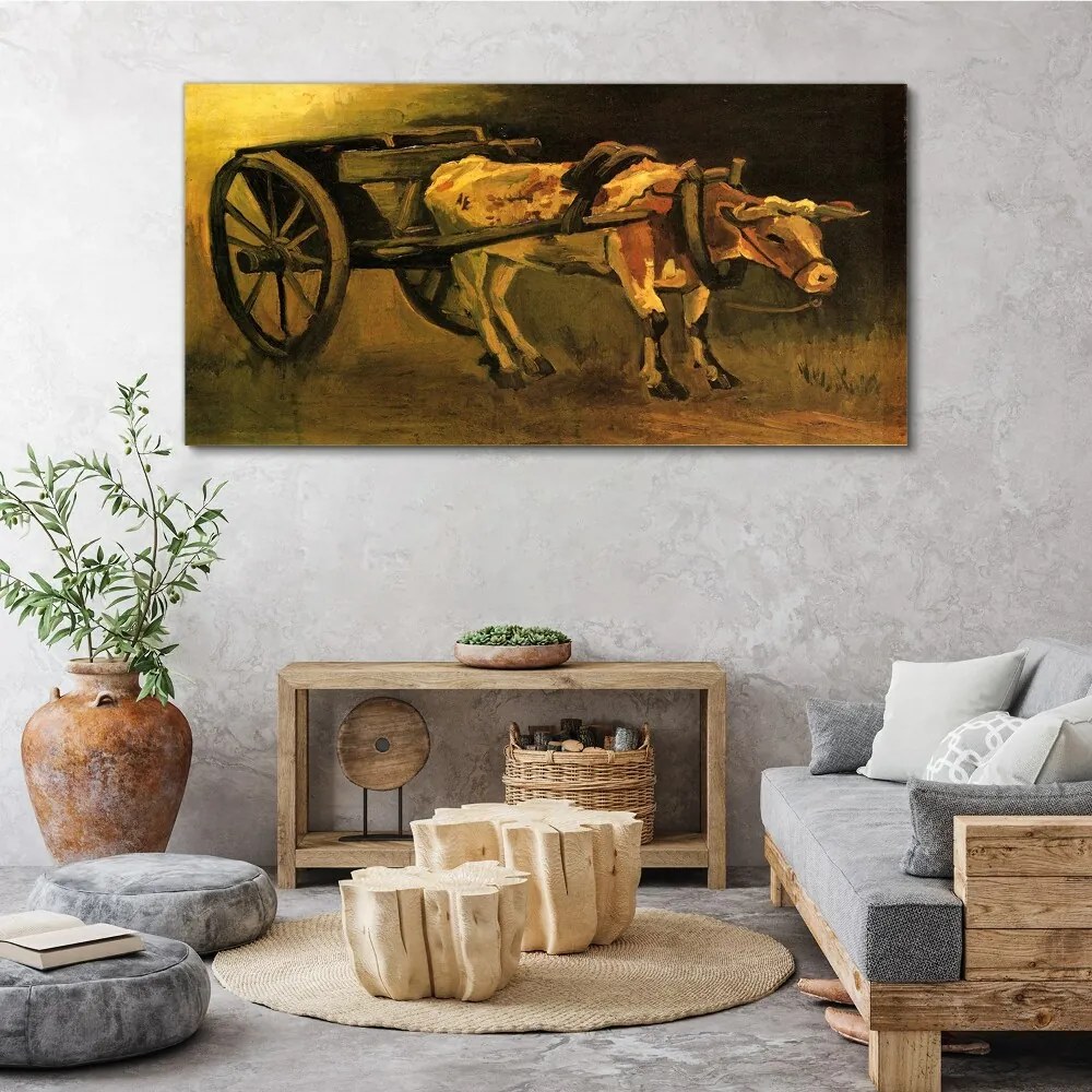Tablou canvas Car și Boi Van Gogh