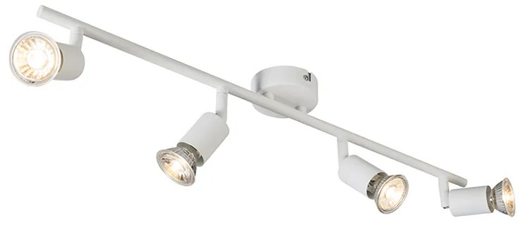 Spotlight modern alb inclinabil cu 4 lumini - Jeany